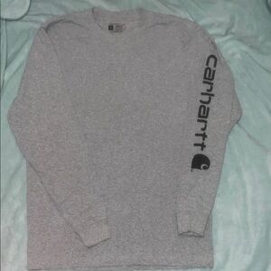 Carhartt Gray Long Sleeve Tee Classic Crew Neck